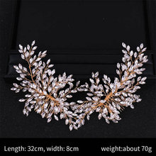 FORSEVEN New Fashion Women Bride Noiva Wedding Hair Jewelry Accessories Leaf Crystal Rhinestone Hair Combs Headband Headpieces 2024 - buy cheap