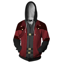 DmC V Cosplay Hoodie Dante Hoodie Coat High Quality 3D Print Zipper Spring Jacket Sweatshirts 2024 - buy cheap