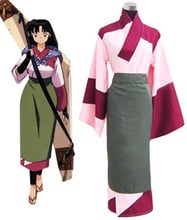 Anime InuYasha Sango Kimono Cosplay Costume custom made 2024 - buy cheap