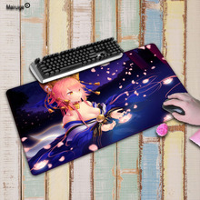 Mairuige lindo Chica de Anime gran teclado de juego cojín de ratón de goma impermeable alfombrilla para jugador Mat computadora escritorio Pad para ratón de Notebook mat 2024 - compra barato