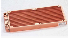 Refrigerador de cobre vermelho para computador, envio grátis, 240mm, fileira de refrigeração, trocador de calor, líquido refrigerado 2024 - compre barato