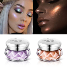 Face Highlighter Bronzer Makeup Body Glitter Glow Eyes Pigment Festival Purple Shimmer Jelly Gel Liquid Highlighters Cosmetic 2024 - buy cheap