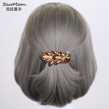 Vintage Crystal Rhinestone Peacock Barrette Women Metal Bird Enamel Animal Hairpin Hair Jewelry Accessory 2024 - buy cheap