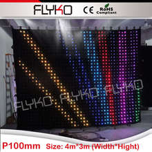 3x4m soft flexible foldable led curtain display LED video curtain 2024 - buy cheap