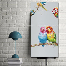 hand painted Oil Painting on Canvas Lovely parrots Animals Wall Art picture for bedroom living room Home Decoration paintings 2024 - buy cheap