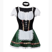 Free Shipping Plus Size Oktoberfest Women German Beer Girl Costume Beer Maid Costume Adult Halloween Cosplay Party Fancy Dres 2024 - buy cheap