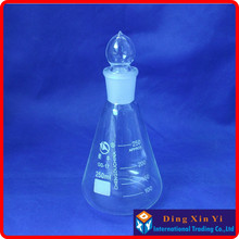 (2pieces/lot)250ml Conical flask with stopper, Conical flask,with ground-in glass stopper Boro 3.3 glass, high quality 2024 - buy cheap