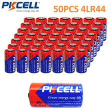 50 X PKCELL Battery 6V Batteries 4LR44  L1325 A544 Alkaline Battery Bateria Baterias 2024 - buy cheap