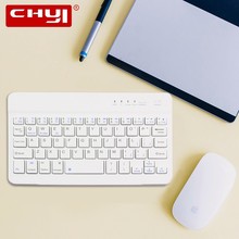 CHYI Ultra Thin Wireless Bluetooth Keyboard Slim Mini Bluetooth Keypad IPad Multimedia Accession For IOS Android Tablet PC 2024 - buy cheap