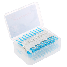 Cepillo Interdental de silicona suave, palillo de dientes desechable, para el cuidado bucal, 200 unids/caja 2024 - compra barato