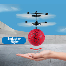 Летающий шар светящиеся Детские летные шары электронные Инфракрасные Индукционные летательные аппараты дистанционное управление игрушки светодиодный свет Мини вертолет свинья 2024 - купить недорого