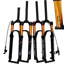 MTB Bicycle Mountain Bike Suspension Pressure 26/27.5/29 Inch Fork Air Gold Tube Gas Fork Shoulder Control Remote Line Control 2024 - buy cheap