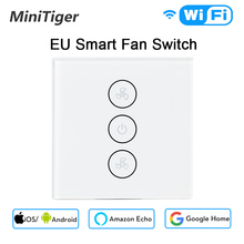 EU/US Tuya Smart Life WiFi Smart Ceiling Fan Switch APP Remote Timer and Speed Control Compatible with Alexa and Google Home 2024 - buy cheap