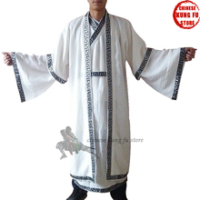 Custom Unisex Wudang Taoist Long Robes Tai chi Uniforms Shaolin Monk Suit Wing Chun Martial arts Uniform 2024 - buy cheap