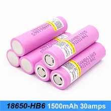 100% original para 30A HB6 18650 1500 mah 3.7 V recarregável de Alta capacidade Li-ion Battery com flat top HB6 1500 18650 mah bateria oc15 2024 - compre barato