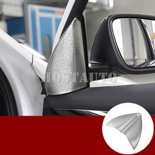 For BMW X1 F48 Stainless Steel Front Pillar Audio Speaker Trim Cover 2016-2021 2pcs Car Decor Car Accessories Interior Car Trim 2024 - buy cheap