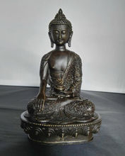 8 "Old Tibet Budista Tibetano Shakyamuni Bronze Buddha Estátua 2024 - compre barato