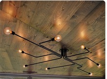 Lámpara de araña Industrial, accesorios de iluminación para el hogar, 4, 6,8 lámparas de hierro 2024 - compra barato