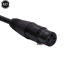 1m 1,8 m de 3m y 5 m, 6m 7,6 m 10m 15m 20m XLR macho a hembra Cable de M/F Cable de Audio para micrófono Cable para mezclador TPE + Material de cobre OFC 2024 - compra barato