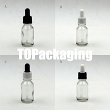 50 pçs/lote 10 ml conta-gotas garrafa de vidro transparente soro embalagem pequeno vazio recipiente cosmético óleo essencial recarregáveis makup 2024 - compre barato