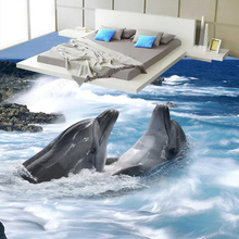 Papel autoadhesivo de PVC para a prueba de agua, estéreo 3D, Mural de vista en el mar, Baño, Dormitorio, azulejos 3D, Mural para 2024 - compra barato