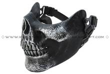 CACIQUE party mask Skull Half Face Mask Version III Silver Black [MK-13] 2024 - buy cheap