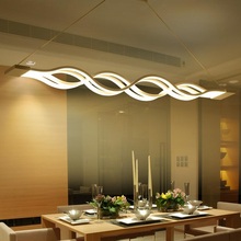 LED Creative Trumpet Wave Acrylic Dimmable Chandelier Dining Room Study Room Lamp Office & Commercial Place Chandeliers 110-240V 2024 - buy cheap