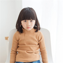 Fashion Turtleneck Kids Sweaters 2018 New Casual Solid Boys Girls Sweater 1-8 Year Children Autumn Winter Tops Clothing AA3004 2024 - buy cheap