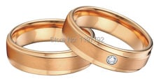 tailor made unique  rose gold color health titanium jewelry engagement wedding rings bands sets for men and women 2024 - buy cheap