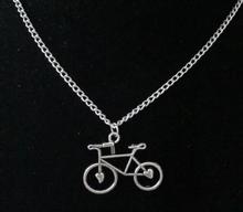 Fashion Summer Style Necklace ! Bicycle Vintage Bike Heart Charms Pendant Chain Necklace Jewelry 2024 - buy cheap