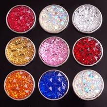 HOT SALE  10pcs/lot    Color flower 18mm Resin snap button  for  snap jewelry  DIY    MF208 2024 - buy cheap