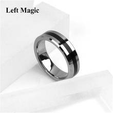 1 Pcs Hot Strong Magnetic Magic Ring Silver And Black Magician Ring Coin Magic Magic Tricks For Magic Show Close Up Magic B1024 2024 - купить недорого