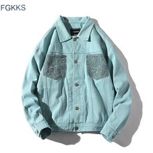 FGKKS брендовая мужская куртка Харадзюку пальто с карманами 2019 осенние мужские хип-хоп мужские куртки и пальто повседневная куртка в уличном стиле 2024 - купить недорого