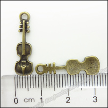 34pcs Vintage Antique bronze Violin zinc alloy charms pendant DIY Bracelet Necklace metal jewelry accessories 2024 - buy cheap