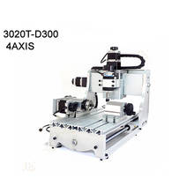 Hot sale mini 4 axis wood cnc router CNC 3020 300w Router cnc Milling Machine with MACH3 saoftware 2024 - buy cheap