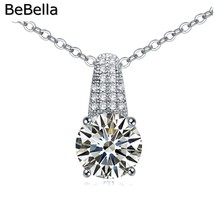 BeBella Fashion Pendant Necklace Made With High Quality Zirconia For Wedding Bride Jewelry 2024 - buy cheap