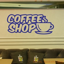 Кофейня наклейка столовая кухонная кружка чашка виниловая стена для окна Кафе Декор 2024 - купить недорого