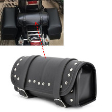 Cool Motorcycle ATV Scooter PU Leather Saddle Bag Roll HandleBar Bag Storage Tool Bag 2024 - buy cheap