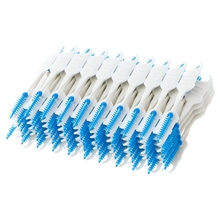 40pcs Double Floss Head Hygiene Dental Silicone Interdental Brush Toothpick 2024 - buy cheap