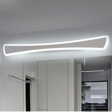 Luces de espejo LED modernas, lámpara de pared de 40cm ~ 120cm, aplique de pared para dormitorio y baño, aplique de pared, antiniebla e impermeable, 110-240V 2024 - compra barato