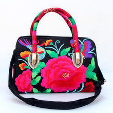 New Fashio Mulheres Bordados Multi-uso Saco! Ombro & Bolsas de Todo o Jogo Handmade Floral Embroideried Top Bolsa Para Senhoras Bolsa 2024 - compre barato
