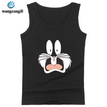 Bugs Bunny Printed Anime Tank Tops Summer Vest Casual Bodybuilding Tank Top Men Singlets Fitness Sleeveless Shirt plus size XXXL 2024 - buy cheap