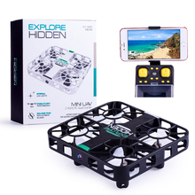 EBOYU-Mini Dron cuadricóptero teledirigido QS003, Wifi, FPV, 2,4G, 6 ejes, giro 3D, cámara HD de 0.3MP, estructura resistente al agua, mantenimiento de altitud 2024 - compra barato