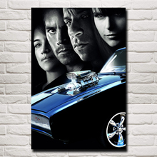 Foocome-pósteres de película clásica Fast & Furious, Impresión de Arte de sala de estar, decoración de pared de seda, decoración para dormitorio y hogar, pintura decorativa 2024 - compra barato