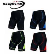 Shorts de ciclismo masculino, bermudas de verão com almofada de gel 3d para ciclismo, material respirável, cor preta 2024 - compre barato