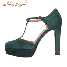 Nancyjayjii rebanho marinha t-amarrado fivela cinta plataforma mulher sandálias capa salto alto salto stiletto senhora vestido de escritório moda sapatos 2024 - compre barato