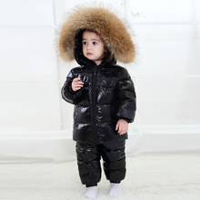 2020 New Children's Clothing Set Russia Winter Thicken Snowsuit 2-6y Boys 90% White Duck Down Clothes Girls Winter Outfit Jacket 2024 - buy cheap