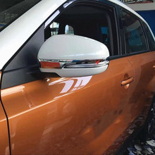 Для Suzuki Vitara 2016-2018, корпус автомобиля из АБС-пластика, хромированный, задний вид, боковое зеркало заднего вида, палочка, отделка, рамка, лампа, молдинг, 2 шт. 2024 - купить недорого