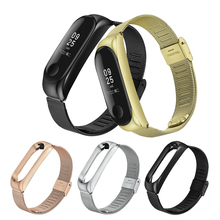 Mi Band 3 Strap Wrist Metal Screwless Stainless Steel Bracelet Miband 3 Silicone Wristbands Miband3 For Xiaomi Mi Band 3 Strap 2024 - buy cheap