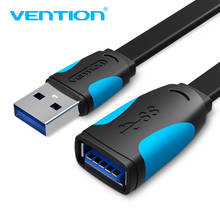 Vention USB 3,0 Удлинительный кабель, Супер Скоростной удлинитель USB для мужчин и женщин, 1 м, 2 м, 3 м, usb-кабель для передачи данных и синхронизации 2024 - купить недорого